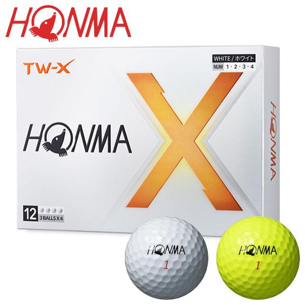 他サイト： 【期間限定】【送料無料】 ホンマ ゴルフ New TW-X ゴルフボール 1ダース 12球入り BT2402 2024モデル 【sbn】の商品画像