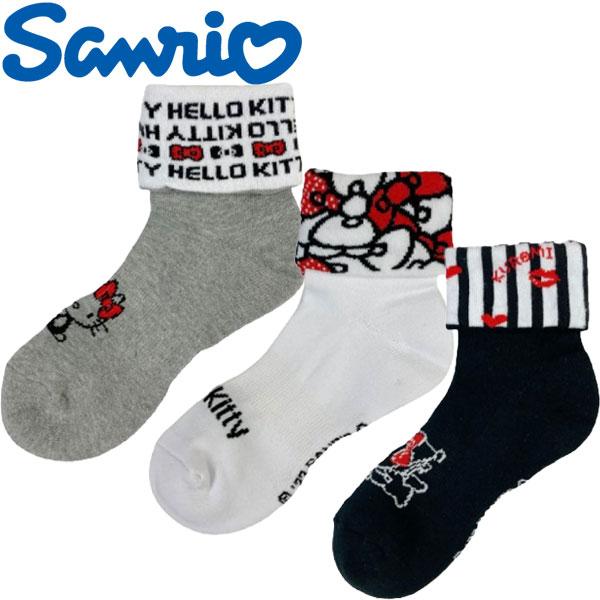 Sanrio サンリオ キティちゃん クロミちゃん ゴルフ 折り返し 2WAY ソックスキティとクロミのゴルフ用スポーツソックス。折り返してキュートな柄をのぞかせて。クッション性の高い足底パイル、アーチサポート、抗菌防臭機能がついています。...