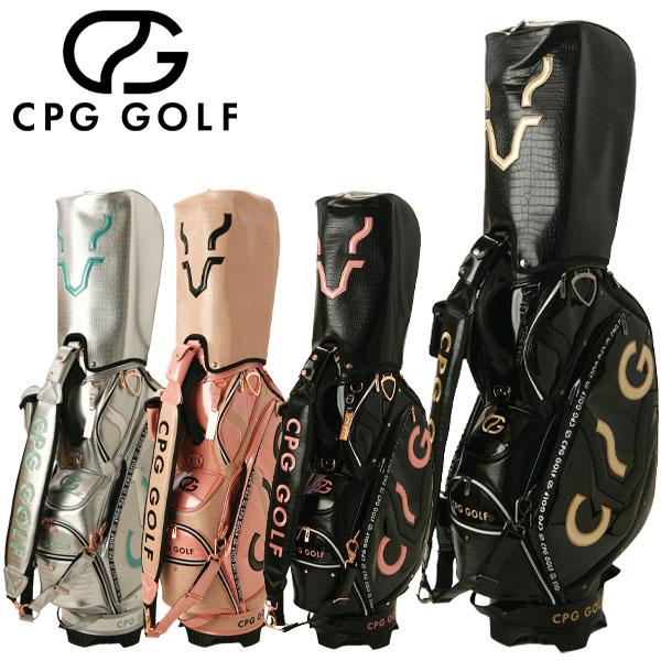 CPG GOLF 【期間限定】 エナメル コンビ キャディバッグ 9.5型 CPG GOLF 【期間限定】 エナメル コンビ キャディバッグ 9.5型