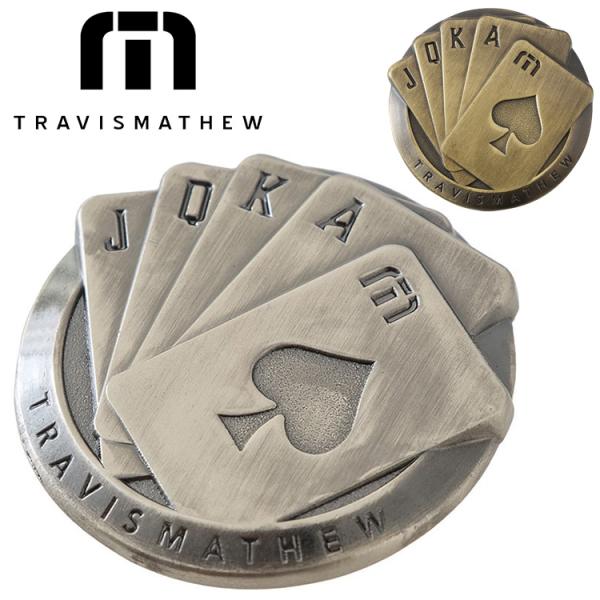 今シーズンのテーマ “SOCIAL CLUB” をモチーフにデザインされたコインマーカー。ポーカーゲームを想起させる、重なり合ったトランプを立体的に表現したデザインが特徴です。クラシカルなムードと高級感を兼ね備えた、TravisMathew...