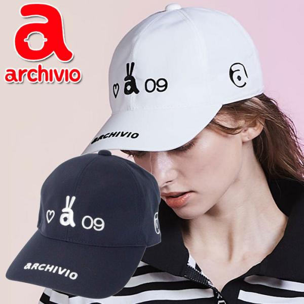 archivio（アルチビオ） ゴルフ ウサロゴ刺繍はっ水キャップ