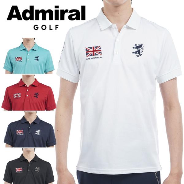 定価10,780円 新品 アドミラル フラッグ ポロシャツ タグ付き Admiral Golf アドミラルゴルフ フラッグ 半袖 ポロシャツ