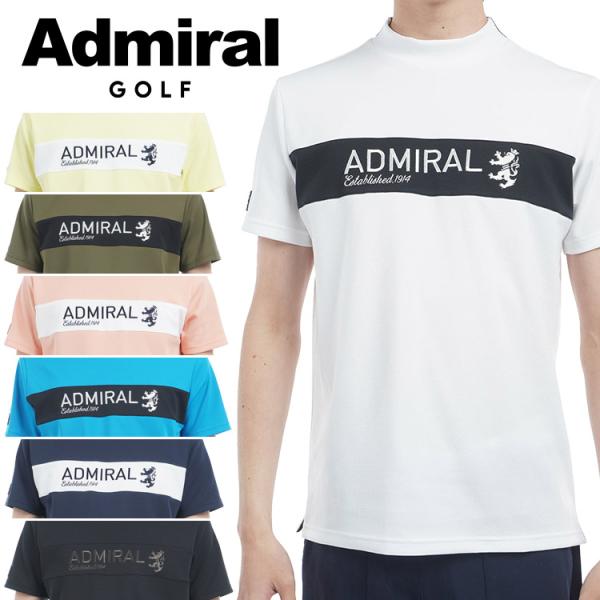 【ADMIRAL GOLF】春秋 モックネック オレンジ メンズM ADMIRAL GOLF】春秋 モックネック オレンジ メンズM ADMIRAL