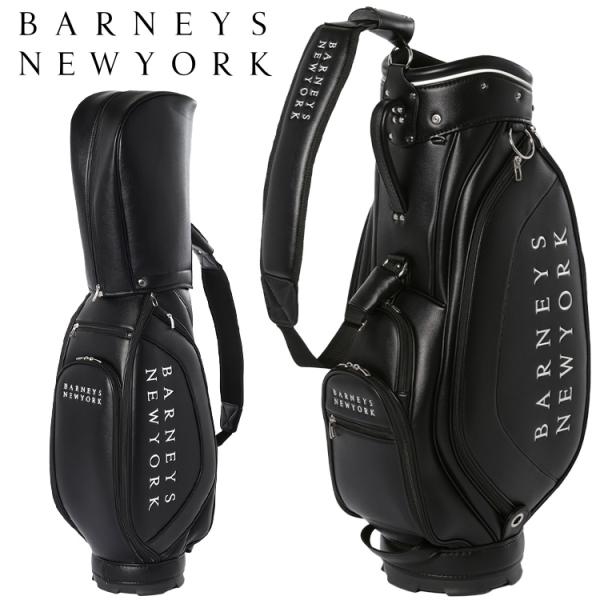 美品“使用感少”BARNEY'S NEW YORK ブラックキャディーバック BARNEYS NEWYORK（バーニーズニューヨーク） Synthetic leather BLACK
