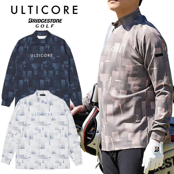 ブリヂストンゴルフ 4Dimotion Fit Split Raglan Sleeve ULTICORE 長袖モックネックシャツ メンズ 2025秋冬 ゴルフウェア FBM31F BRIDGESTONE GOLF ブリヂストンゴルフ 4Dimotion Fit Split Raglan