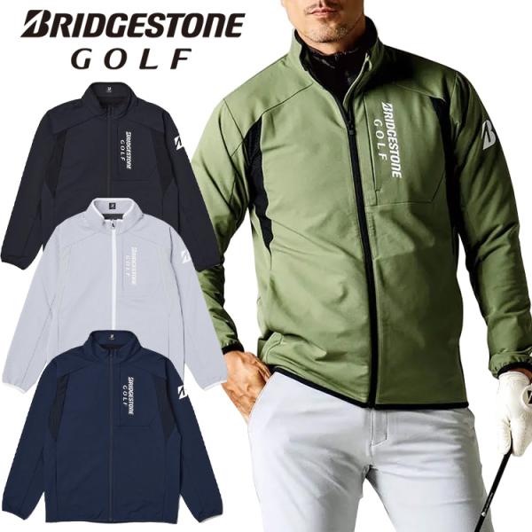 BRIDGESTONE GOLF ブリヂストンゴルフ B-01 長袖前開きブルゾン メンズ