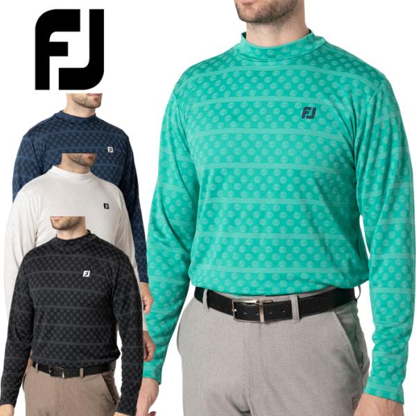 FootJoy フットジョイ FJロゴジャカード 長袖モックネックシャツ