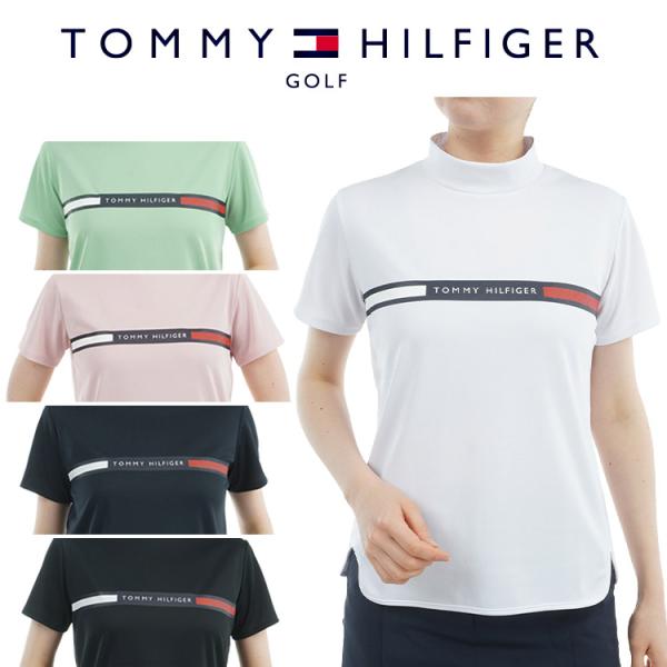 限定値下げ★超美品★トミーヒルフィガーゴルフ モックネック　Lサイズ　ゴルフ トミーヒルフィガー ゴルフ メンズ エンボスロゴ 半袖モック