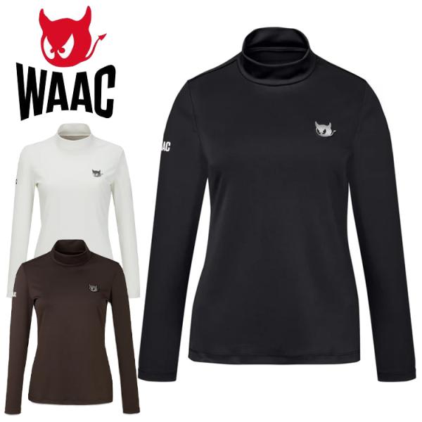 WAAC ワック ESSENTIAL モックネックシャツ レディース 2025秋冬 ゴルフウェア 072254062 日本正規品 WAAC ワック ESSENTIAL モックネックシャツ レディース 2025秋冬