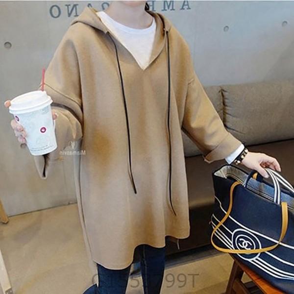 パーカープルオーバーレディースｖネック長袖秋冬トップスおしゃれ可愛いかわいいゆったりトレーナー大きめアシンメトリーベージュピンク秋服 G1553 Apdc003 ヨシモンショップ 通販 Yahoo ショッピング