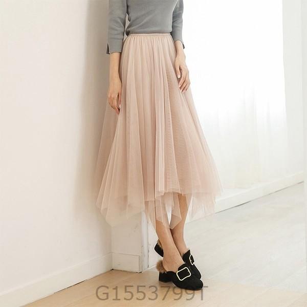フレアチュールスカートミモレ丈レディース春秋冬おしゃれ可愛い春服秋服冬服アシンメトリーカジュアルaラインスカート膝下黒ベージュ G1553 Apde385 ヨシモンショップ 通販 Yahoo ショッピング