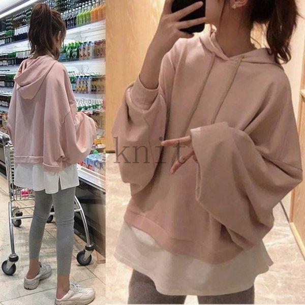 超高校生中学生学生レディース女子高生10代代パーカーレディース長袖韓国トレンドトップス2xlプルオーバー重ね着風77 Gt1f9c58be2 ヨシモンショップ 通販 Yahoo ショッピング