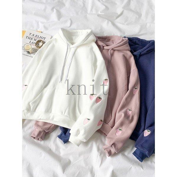 超パーカー10代中学生高校生韓国ファッションいちごイチゴ苺トップスかわいいレディース大きいサイズ2321 Gt1ffa ヨシモンショップ 通販 Yahoo ショッピング