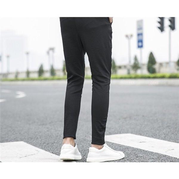 メンズボトムスチノパンストレッチパンツズボンロング丈スキニーパンツ無地パンツ大きいサイズ春秋物スリムストレッチジョガーパンツスポーツ Pymr Go Th