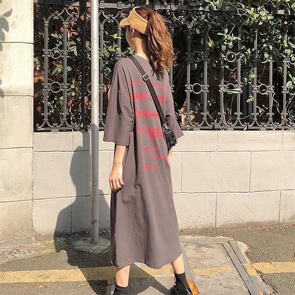 ワンピース長袖tシャツワンピロング丈バックプリントバックロゴレディース ゆうパケット W468 Zylraspberryyw468 ヨシモンショップ 通販 Yahoo ショッピング