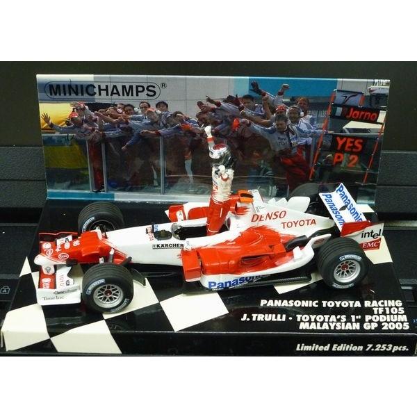 PANASONIC TF105 TOYOTA RACING TOYOTA7S 1 PODIUM MALAYSIAN GP 2005 (JTRULLI)EEEEEŏiEEEEE"