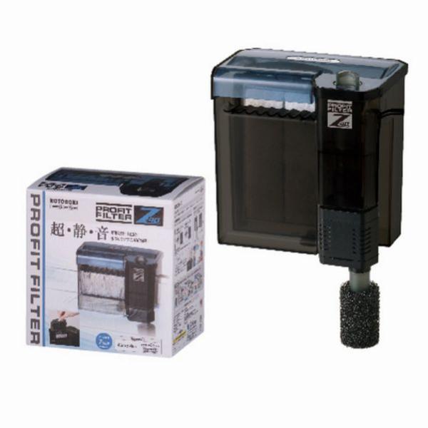 セット内容：フィルター本体/水中ポンプ/活性炭マットA/荒目マットB/ストレーナー/ストレーナースポンジ寸法(mm)：W178×D128×H187 商品説明プロフィットフィルターの新発想の静音デザイン！Zシリーズが登場！超静音・新形状吐出口...