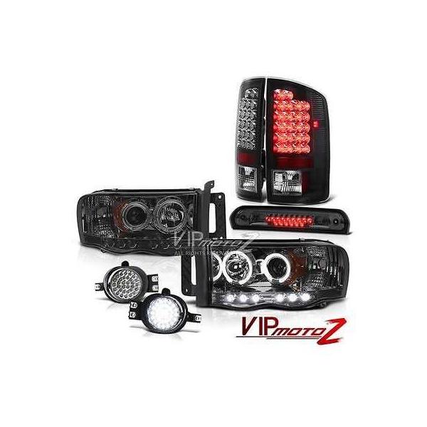 E G A Imp スモーク Halo Bulbs L E D ヘッドライト Led ブレーキ 02 05 ダッジラム ヴェノム トリム パーツ フォグ カー用品 Halo テールランプ トリム ランプ ヘッドライト