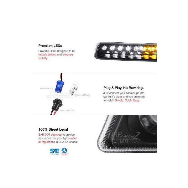 Ccfl E G A Imp ヴェノムインク 1999 02 ブラック バンパー Wt ライト レンズ バンパー ヘッドライト テールライト Led アクセサリー Wt シエラ ライト フォグランプ パーツ