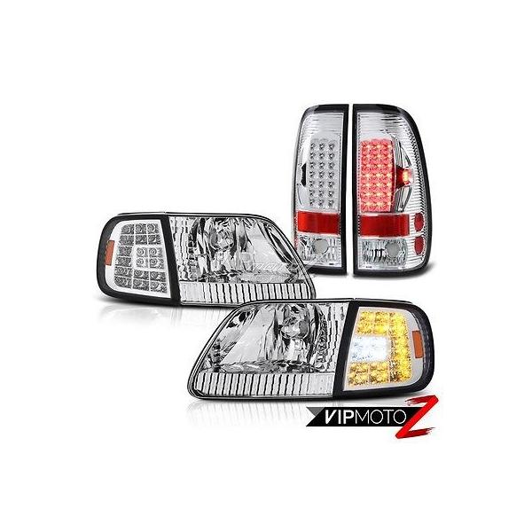 テール 自動車 Xlt 97 02 アクセサリー Corner 00 クリスタル Corner 98 01 99 ランプ F150 E G A Imp クリア ヘッドランプ ヴェノムインク 03 ユーロ Led パーツ 97