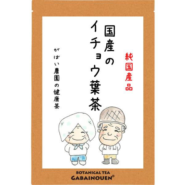 国産100% (兵庫・徳島県産) 送料無料 手作り健康茶専門店有機JAS認証工場・HACCP認証取得！秋冬は温活でぽかぽか対策！残留農薬検査・放射能検査済だから安心安全！国産 イチョウ葉茶 3g×40包【送料無料/ノンカフェイン/お茶/おち...