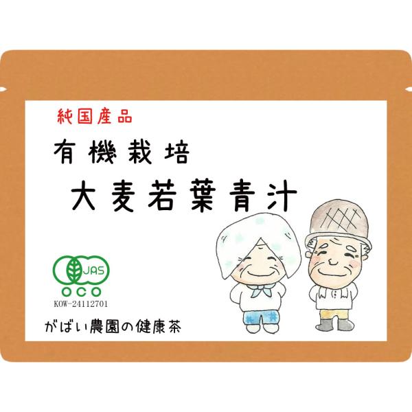 国産100% 送料無料 手作り健康茶専門店有機JAS認証工場・HACCP認証取得！秋冬は温活でぽかぽか対策！残留農薬検査・放射能検査済だから安心安全！内容量　　100g原材料　　有機 大麦若葉原料原産　大分産製造加工　佐賀県賞味期限　パッケ...