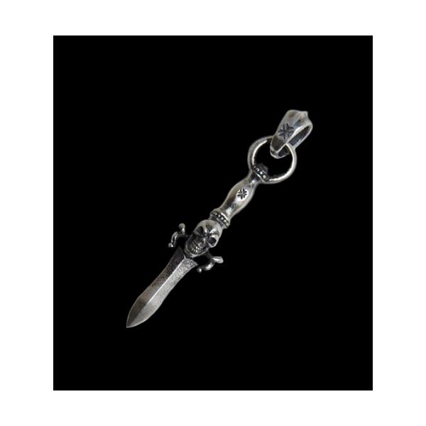 アクセサリー GABORATORY Skull Dagger Pendant 2000 Gaboratory（ガボラトリー） One third Skull On Dagger Pendant With