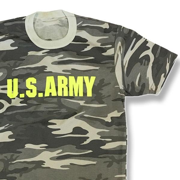 M】【L】【XL】【XXL】迷彩Tシャツ U.S.ARMY カーキ・グレー