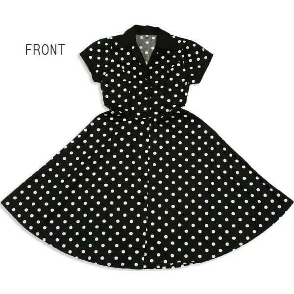 ロカビリー ワンピース 開襟 水玉 黒 ひざ丈 半袖 ロックンロール クラシック レトロ 50 S 60 S オールディーズ ビンテージ ライブ ダンス 衣装 Buyee Buyee Japanese Proxy Service Buy From Japan Bot Online