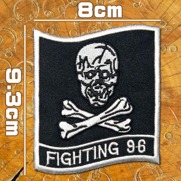 ミリタリーワッペン【ファイティング96/FIGHTING96】黒 VF-96(第96