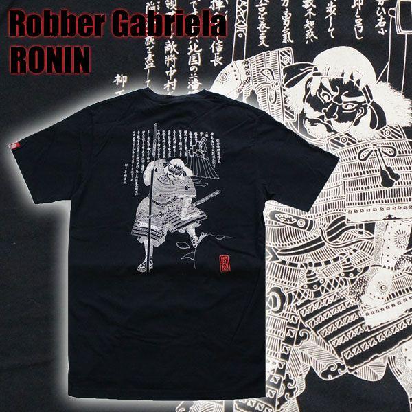 【M】和柄Tシャツ 柴田修理進勝家（柴田勝家）メンズ 綿100% Tシャツ 半袖 黒 武将 侍 武士