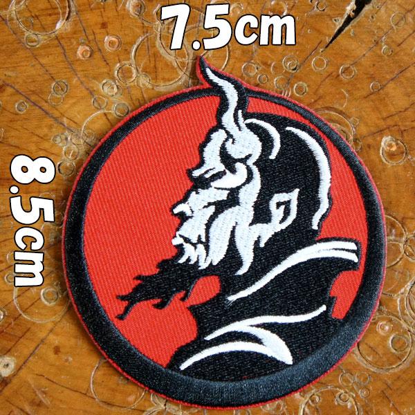 ビンテージ　デビル 悪魔　サタン　ワッペン　patch ノースノーネーム　レトロ 刺繍アイロンワッペン パッチ【悪魔/SATAN】DEVIL デビル ドラキュラ