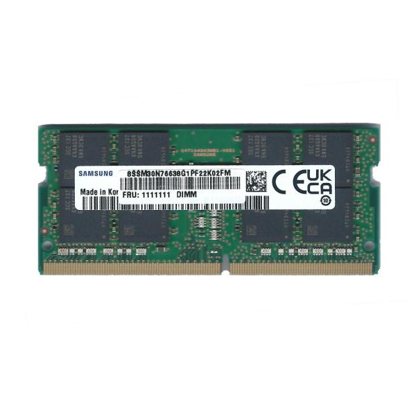 Samsung ノートPC用メモリー DDR4-3200 32GB×1枚 【新品PCからの抜き取り品 】