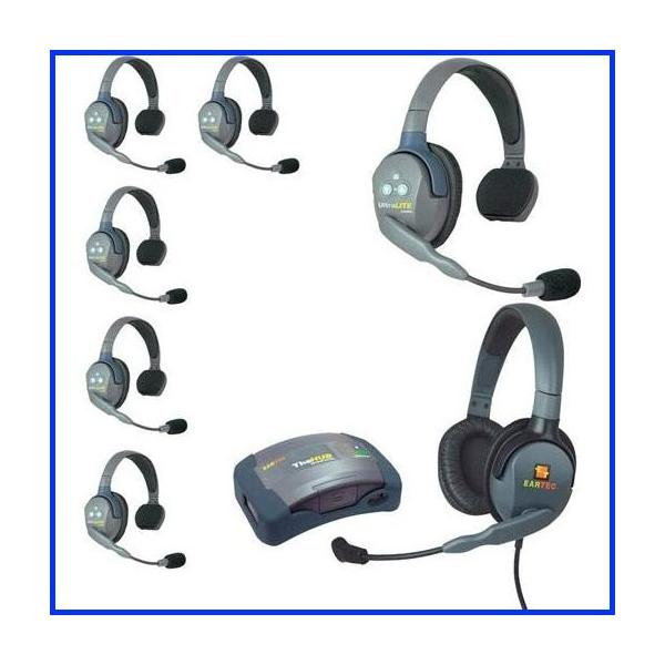 Eartec Hub7smxd Single Base Hub Mini Duplex Base 7 Person System Double Includes 6x Ultralite Single Headset Max4g Double Headset B07gfnmmzm Gadjet