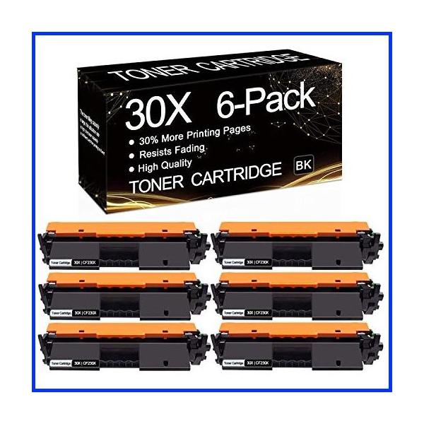 21年秋冬新作の6 Pack Black 30x Cf230x Compatible Toner Cartridge Replacement For Hp Laserjet Pro M3dn M3dw M3d Mfp M227sdn M227fdw M227fdn Ultra Mfp M230s 人気急増中の