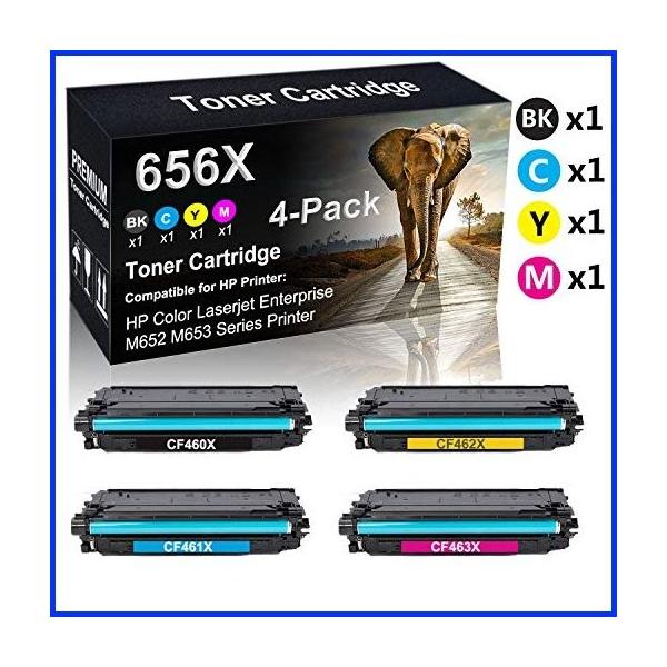 4 Pack Bk C Y M Compatible High Capacity Laserjet Enterprise M652 M653 Series Printer Cartridge Replacement For Hp 656x Cf460x Cf461x Cf462x Cf4 Www Specialistdetailing Com