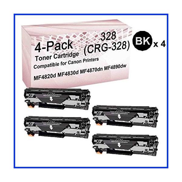 Yield High Imaging Cartridge Black Gadjetの4 Pack Crg 328 Toner Canon Crg328 Mf4890dw 4 Pack Compatible Use For Canon Mf4820d Mf4830d Mf4870dn Mf4890dw Printer B087m84qh2 Gadjet