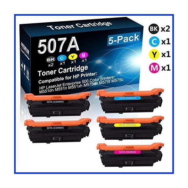 5 Pack 2bk C Y M M575f Compatible M551dn Ce402a M551n M551xh M575dn M575f Ce400a M575c Toner Cartridge High Capacity Replacement For Hp 507a Ce400a Ce401a Ce402a Ce4 B087rs871l Gadjet