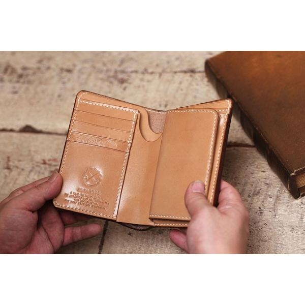 メンズ 二つ折り革財布 栃木レザー ヌメ革 ミドルウォレット 日本製 手作り 手縫い Buyee Buyee 日本の通販商品 オークションの代理入札 代理購入