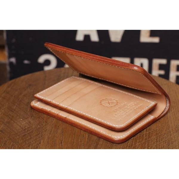 ヌメ革 二つ折り メンズ 財布 小銭入れなし 手縫い ミドルウォレット 栃木レザー Buyee Buyee 日本の通販商品 オークションの代理入札 代理購入