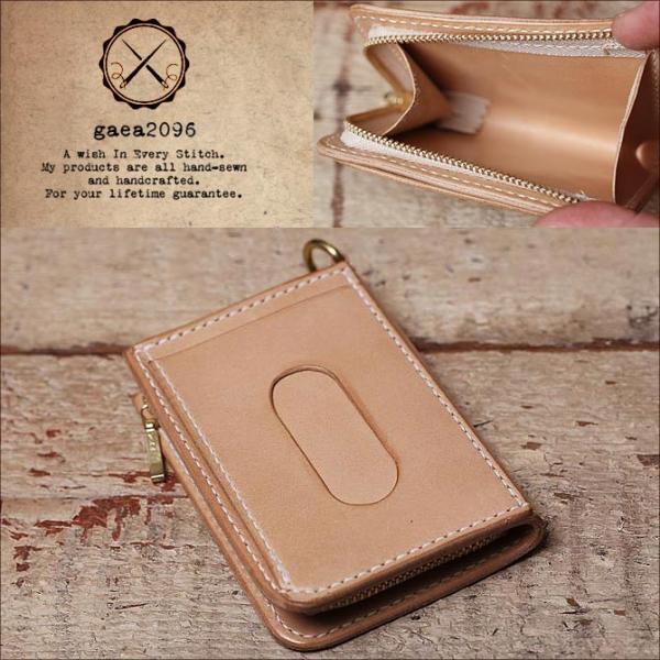 イタリアンレザー小銭入れケース 小物入れ ヌメ革本革 ハンドメイド手縫い イタリアンレザー 二つ折り財布 メンズ 本革 小銭入れ コインケース