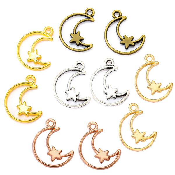 チャーム 月 星 合金 20個入り : gaikicraft - 通販 - Yahoo!ショッピング