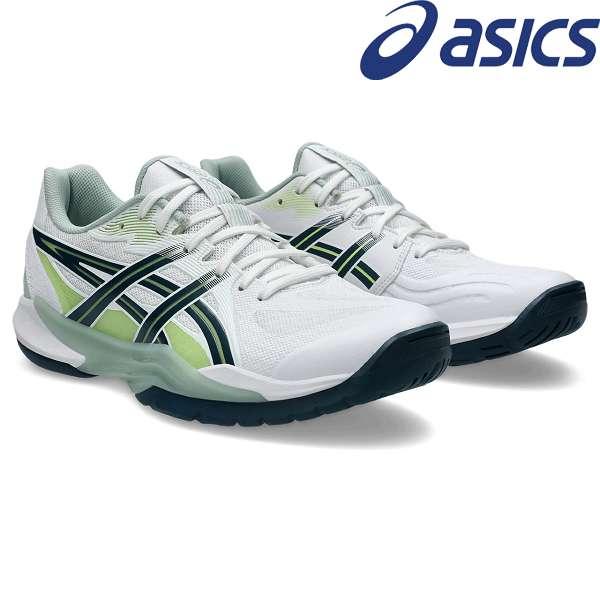 ◆◆ ＜アシックス＞ ASICS POWERBREAK FF 1071A101 (104：WHITE/TRANQUIL TEAL) ハンドボールシューズ メンズ 1071A101-104 ASICS（アシックス） ◇◇ ＜アシックス＞ ASICS POWERBREAK FF