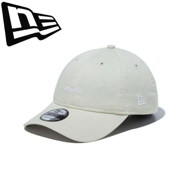 ◆◆ ＜ニューエラ＞ NEWERA キャップ 9TWENTY スクリプトロゴ ウォッシュドコットン アイボリー × ホワイト 14525128