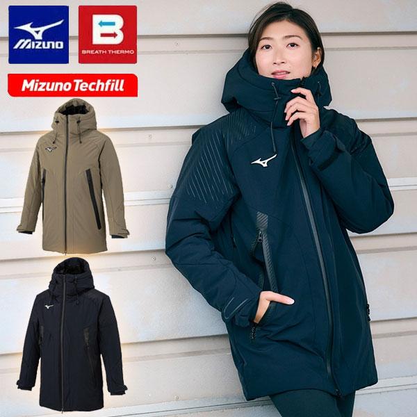 即納可☆【MIZUNO】ミズノ テックフィルブレスサーモ インサレーテッドコート ユニセックス 中綿ジャケット 32MEC538