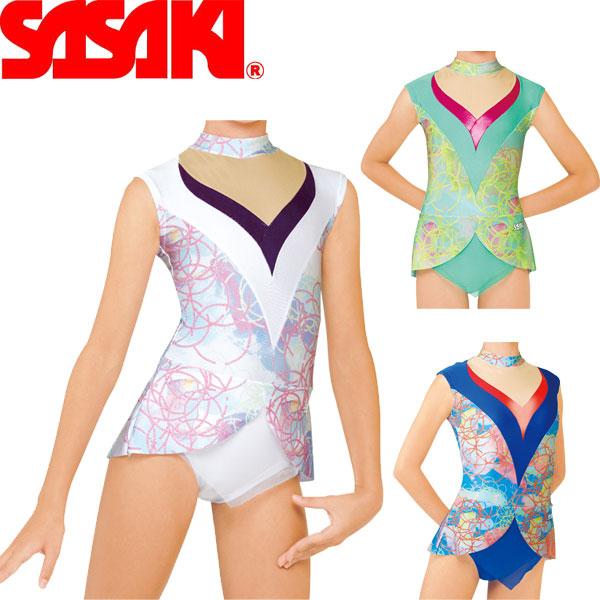 ◆◆◎ ＜ササキ＞ SASAKI スカート付きレオタード(大人用) 新体操 7373S