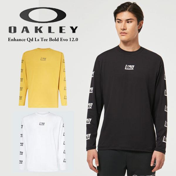 送料無料 メール便発送 即納可★【OAKLEY】オークリー ENHANCE QD LS TEE BOLD EVO 12.0 ロングTシャツ メンズ  長袖シャツ FOA403601