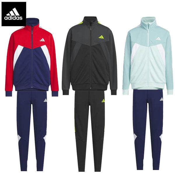 カジュアルでスポーティーなスタイルと着心地の良さを融合させた、ジュニア向けのアディダスジャージセットアップ。ニット素材を使用し、トラックを走るときも、友達と遊ぶときも身体をしっかりカバーしてくれる。AEROREADYテクノロジーが汗を素早く...