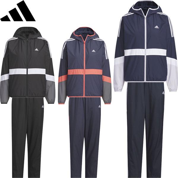 新品　adidas ウィンドブレーカー上下セット　M スポーツ　トレーニング adidas アディダス ウインドブレーカー 上下セット メンズ
