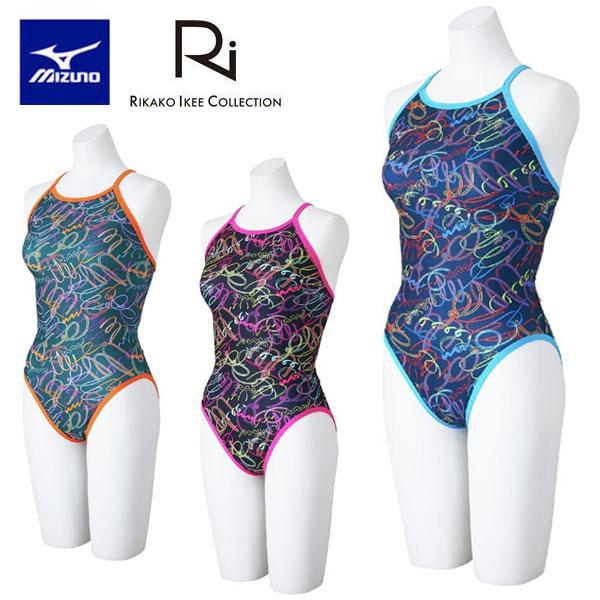 メール便発送 即納可☆【MIZUNO】ミズノ 競泳練習用【Rikako Ikee collection】ミディアムカット 練習水着 N2MAC767 MIZUNO（ミズノ） メール便発送 即納可☆【MIZUNO】ミズノ 競泳練習用